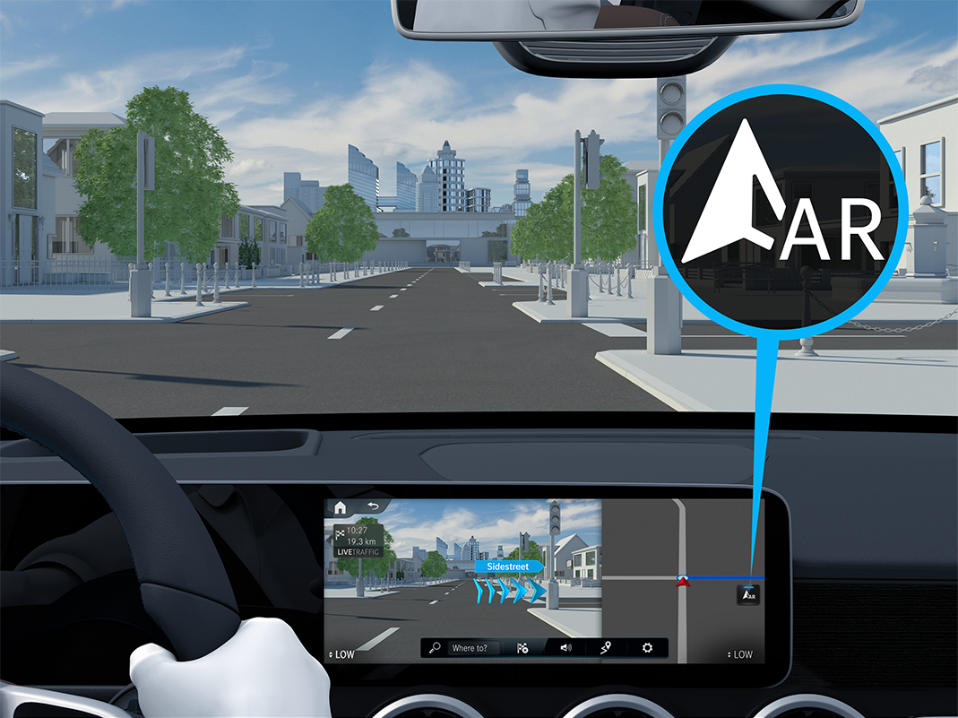 MBUX Augmented Reality for Navigation GLE 450