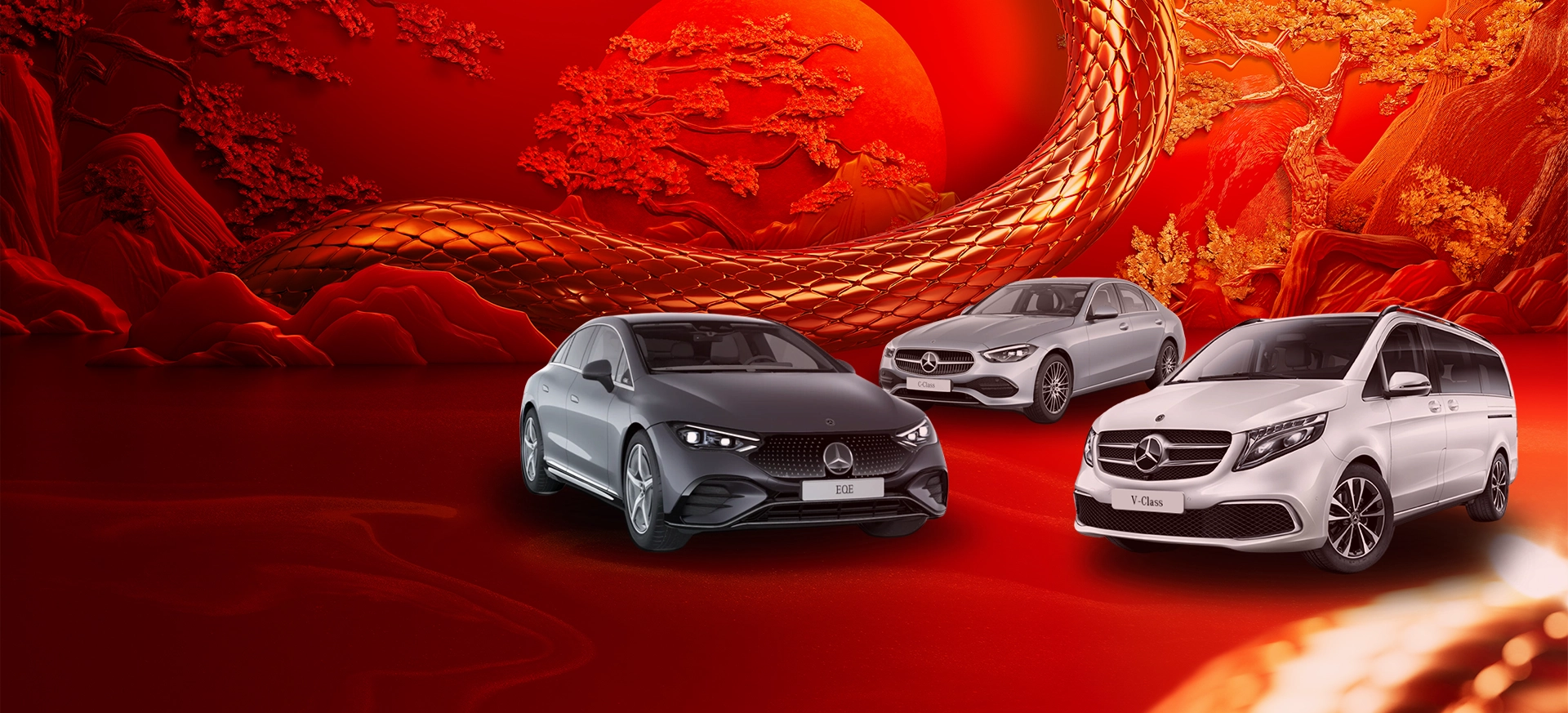 Happy Chinese New Year - EQE Sedan, C-Class, V-Class